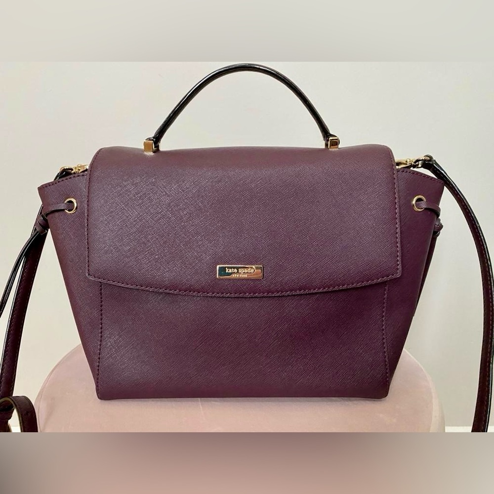 🔥Moving Sale- Kate Spade purple leather bag